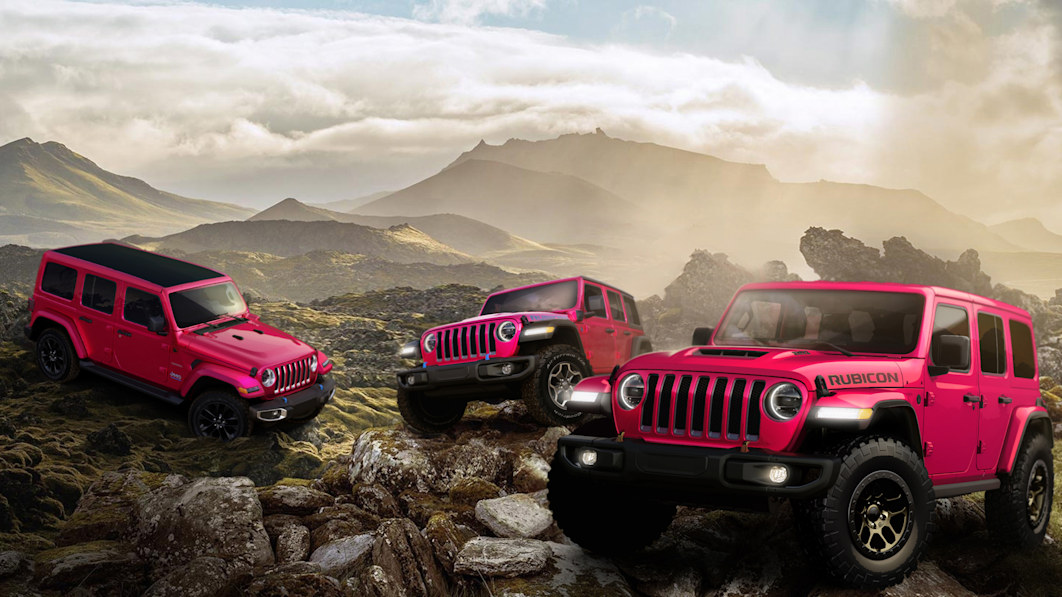 Jeep Wrangler 2021 ra mắt phiên bản màu hồng cực nam tính