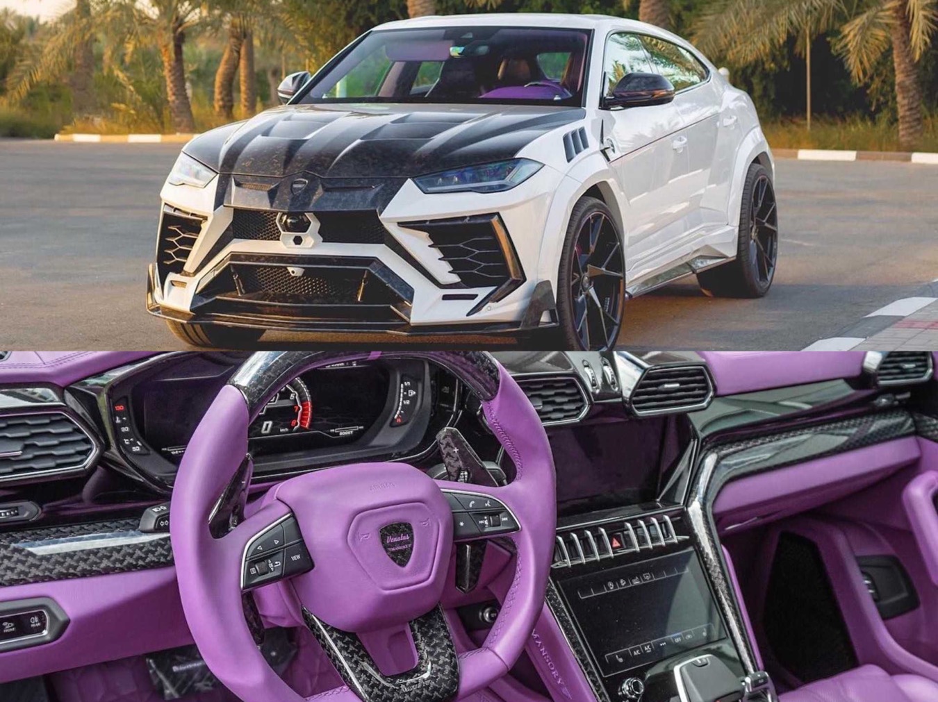 Khám phá bản độ Lamborghini Urus Bên ngoài mạnh mẽ, bên trong sến súa đến  từ Mansory